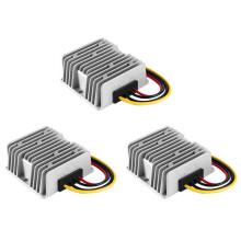 3X 12 / 24V to 48V 6A 288W Voltage Converter Regulator / Boost Transformer Waterproof