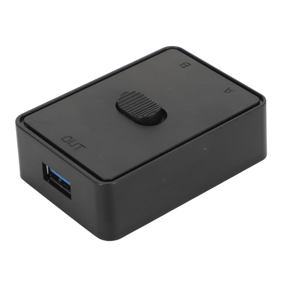 Usb 3.0 Switch 2 In 1 Out Bidirectional Kvm Selector, 6.5X4.5x2cm Black 3421388086405