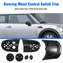 3PCS Steering Wheel Control Trim Cover 32309289676 for Cooper R55 R56 R57 R58 R59 R60 R61 2007-2014