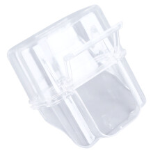 Hanging Plastic Bird Feeder Box with Lid for Cage, 500ml Capacity