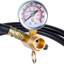 Air Tank Repair Kit W/Safety Valve,Air Tank Valve Kit with Pressure Gauge and Air Tank Hose Assembly Kit for Carry Tank