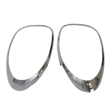 Left+Right Silver Chrome Taillight Surround Cover Trims for 500L 2014 - 2020 68235996AA 68235995AA