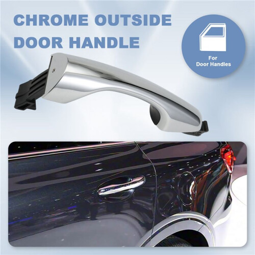 Rear Inductive External Pull Handle Exterior Door Handle with Button for  Sorento 2015-2018 Chrome Catch PullHandle,A 2