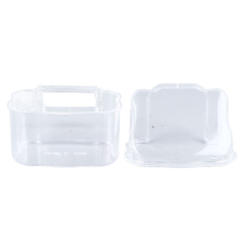 Hanging Plastic Bird Feeder Box with Lid for Cage, 500ml Capacity 1