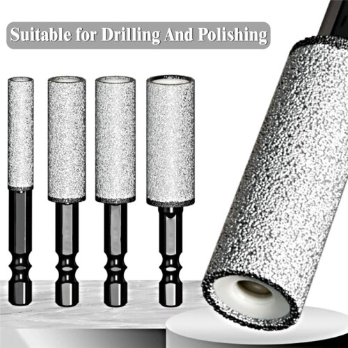 10-Pack 12MM Dry Diamond Core Drill Bit Set for Ceramic,Granite,Tile,Glass,Marble,Brick,Stone with 1/4 Hex Shank 2