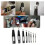 8Pcs Screw Extractor Set, Damaged Screw Broken Extractor Kit, Bolt Water Pipe Remover Tool Set 3