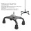 Quad Foot Stainless Steel Walking Cane Support - 22mm Diameter 3