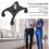 Quad Foot Stainless Steel Walking Cane Support - 22mm Diameter 4