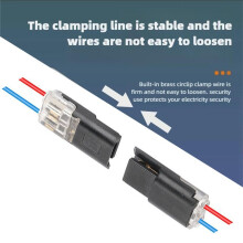 2 Pin Plug Docking Electrical Connector LED Wire Cable Automotive No Break Lines Connector Strip Terminal Connection