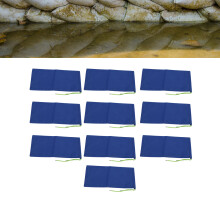 10Pcs Water Activated Flood Barriers, 20x40cm, Dark Blue, Sand Bags