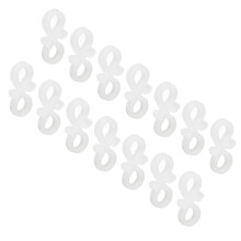 100pcs Plastic Gutter Light Clip Fixing Hook for LED Hangers