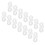 100pcs Plastic Gutter Light Clip Fixing Hook for LED Hangers 1