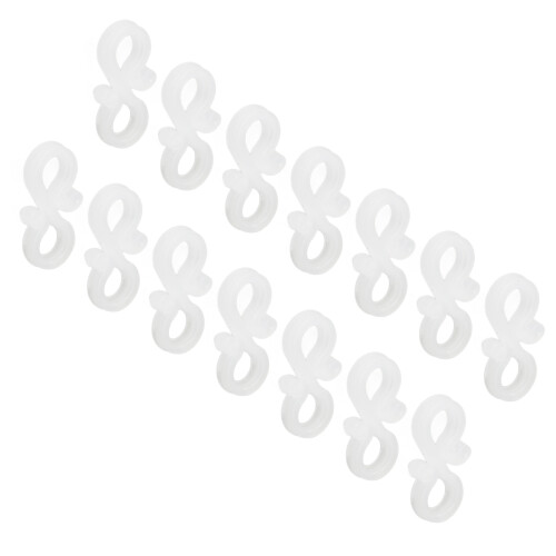 100pcs Plastic Gutter Light Clip Fixing Hook for LED Hangers