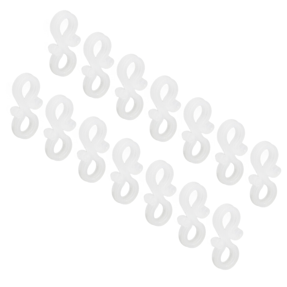 100Pcs Plastic Gutter Light Clip Fixing Hook For Led Hangers 6931388291145