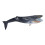 Blue Whale Figure 9.1x2.8x2.4in Soft Plastic, 1 PC 1