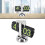 Single Foot Flip Clock 12h, 16x21x10cm, Green 1