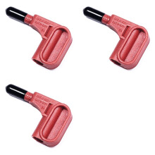 3X Multimètre Électronique à Tête Magnétique, Fiche Banane de 4 mm, Sans Soudure, Borne de Sonde à Aimant Rapide, Accessoires Multimètre Rouge