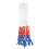 2pcs Heavy Duty Basketball Net White Red Blue 8