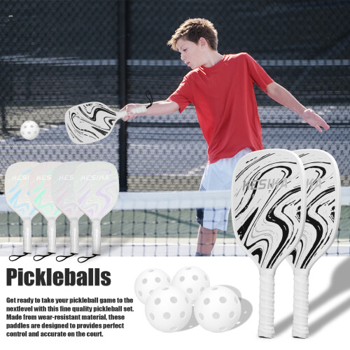 Pickleball Set: 2P4B 415x205x8mm Purple! 2