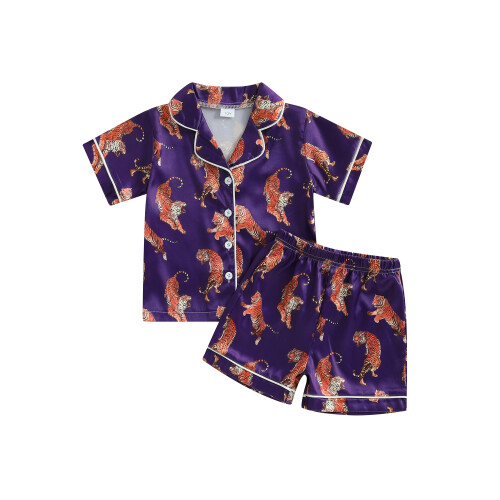 (5-6 Years, Purple) Σετ πιτζάμες για άνετες βόλτες