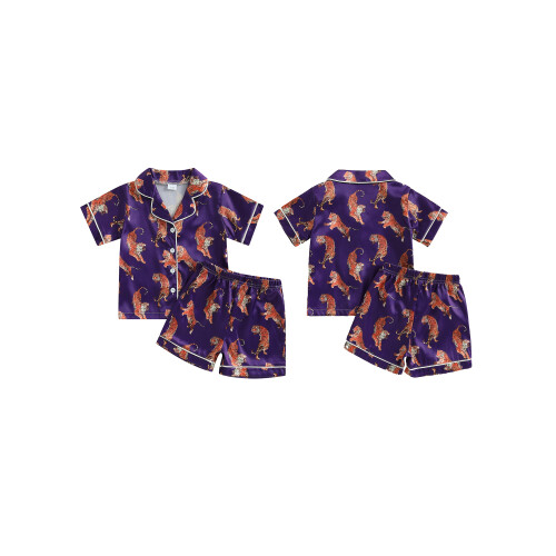 (5-6 Years, Purple) Σετ πιτζάμες για άνετες βόλτες 1