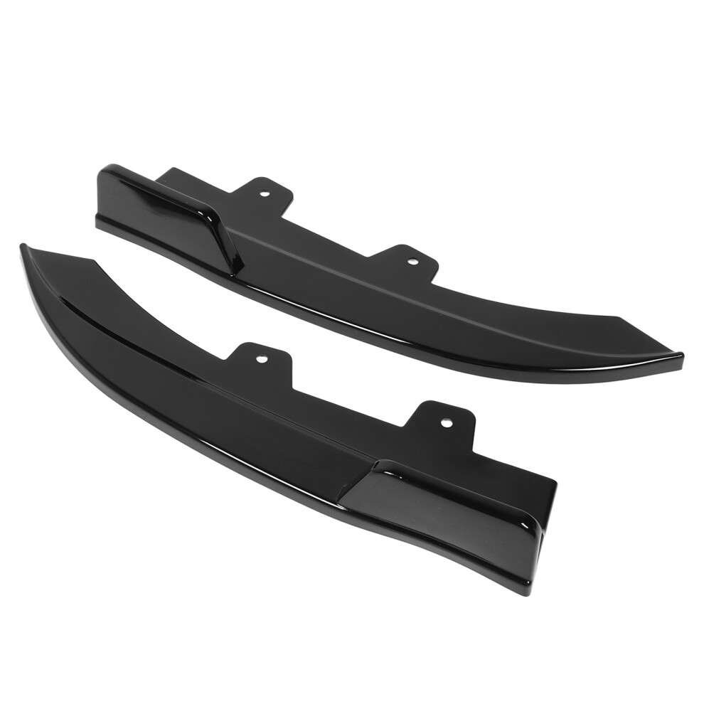 Rear Bumper Lip Diffuser Glossy Abs Black 7340572851895