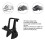 VR Stand Round Base for Quest 1/2 & Rift S, Black 3