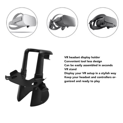 VR Stand Round Base for Quest 1/2 & Rift S, Black 2