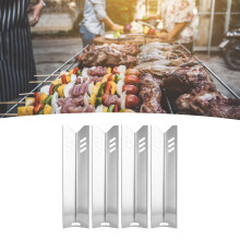 4pcs Stainless Grill Heat Shields 9.7x38.1 cm