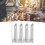 4pcs Stainless Grill Heat Shields 9.7x38.1 cm 1
