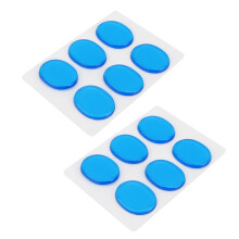 Set of 12 Blue Silicone Percussion Drum Dampers Self Adhesive Sound Silencers