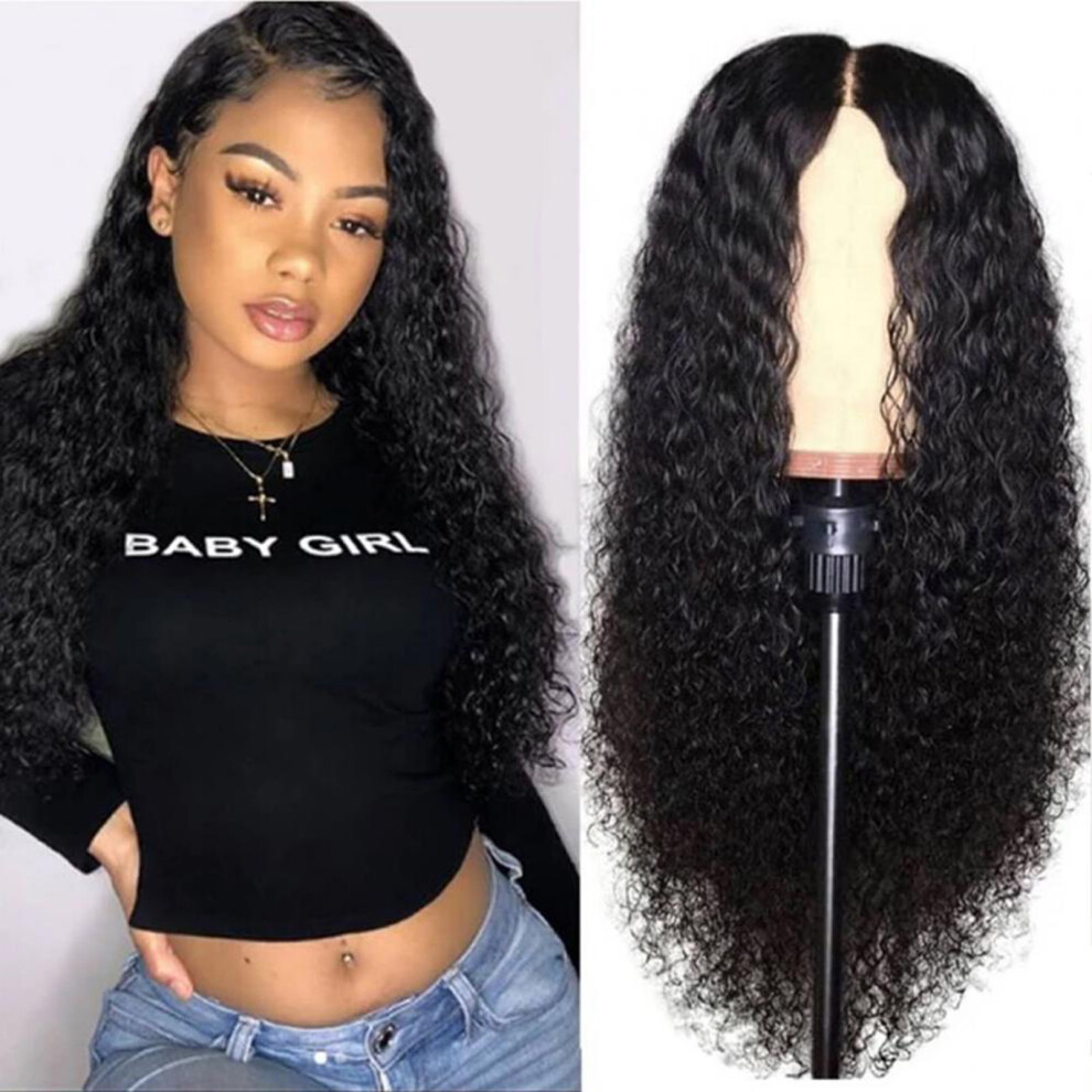 Penghui-Toys Unisex Black (, 65Cm) African Style Wigs Synthetic Curly Wigs Natural Look Heat-Resistant High Temperature Silk Wig For Woman Girls Daily Use