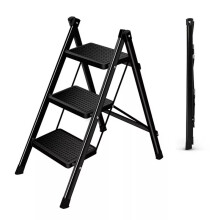 3 Step Ladder Folding Portable Compact Heavy Duty Anti-Slip Mat Stool