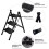3 Step Ladder Folding Portable Compact Heavy Duty Anti-Slip Mat Stool 2