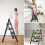 3 Step Ladder Folding Portable Compact Heavy Duty Anti-Slip Mat Stool 6