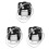 3X Refrigerator Freezer Cooling Fan Motor for  Fan Motor (Thin Version) Asynchronous Motor 1