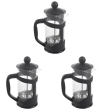 3X Máquina de Café Francés Prensa Francesa Pequeña Perfecto para El Café de la Mañana Máximo Sabor Cervecero Café Con Filtración Superior