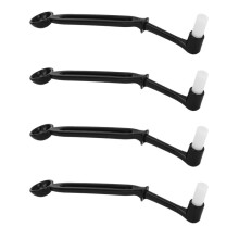 4X 2 in 1 Kaffee Maschine Gruppe Kopf Reinigungsbuerste Loeffel Abgewinkeltes Reinigungsmittel