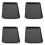 4Pcs Rectangular Non-Stick Bread Cake Baking Tray Baking Tray Oven Rectangular Black Baking Tray DIY Baking for Kitchen 1
