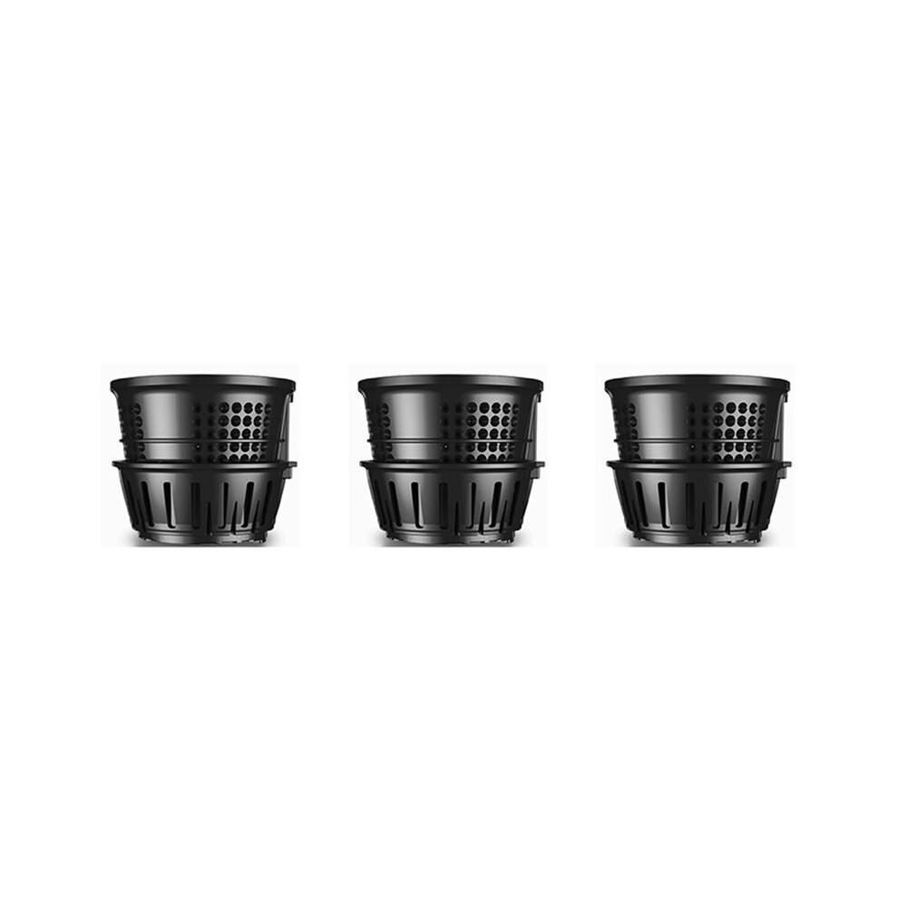 Semoic Black 3X Combination Filter For Miui Juicer, Miui Juicer Accessories,Collect The Pomace