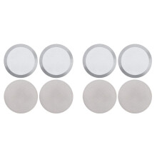 4x Coffee Filters for Coffee Maker Reusable Coffee Filter 2 Types Washable Stainless Steel Mesh Micro-Filters
