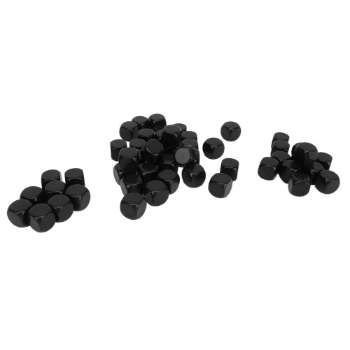 50PCS Blank Plastic Dice 0.6in Round Corner for DIY, Board Games, Math