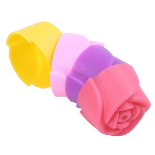 50 x Silikon Rose Muffin Plaetzchen Becher Kuchen Backen Form 1