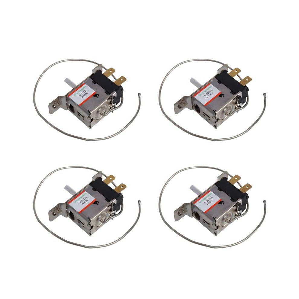 4X Wpf22a 2Pin Refrigerator Refrigeration Thermostat W 30Cm Metal Cord 6031666929392