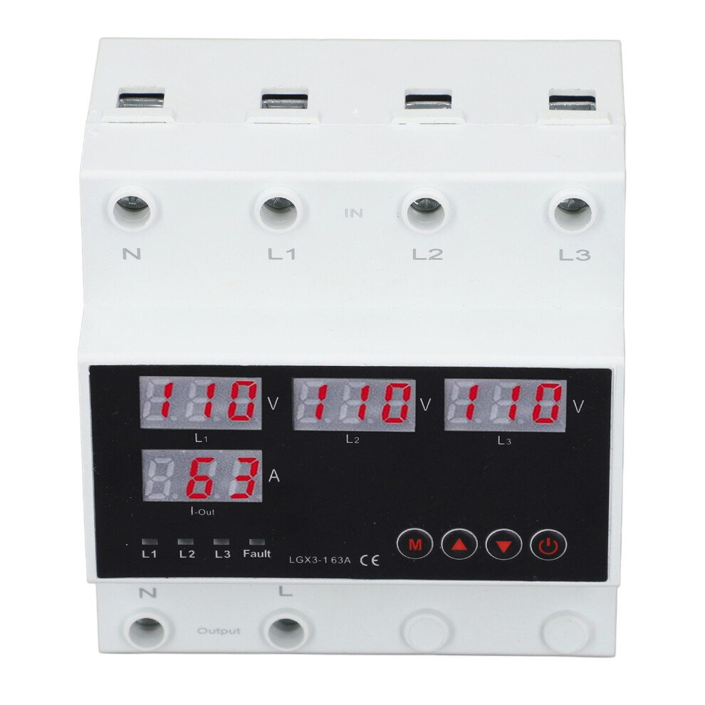 Automatic Transfer Switch 63A 3Ph Led Voltage Protector For Generator / Inverter 6901388093100
