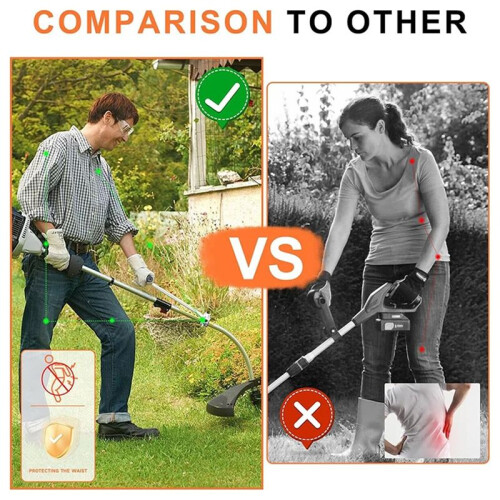 Ergonomic Trimmer Grip String Trimmers Handle Weed Eater Handle Extension with Bracket Clamp Lawn Trimmer Handle Grip 2