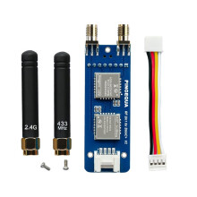 RF 2-in-1 Module for M5Stack StickC Plus2, Supports 2.4GHz and Sub-GHz 433MHz, Compatible with for Bruch Firmware