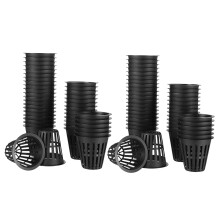 120Paket 2 Zoll Netz Becher Schlitzgeflecht Breiter Lippen Filter Pflanzen Netz Pot Bucket Korb für Hydroponics