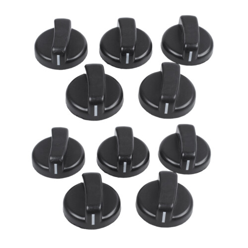 10 PCS Kitchen Black Plastic Gas Stove Cooker Control Knobs 1