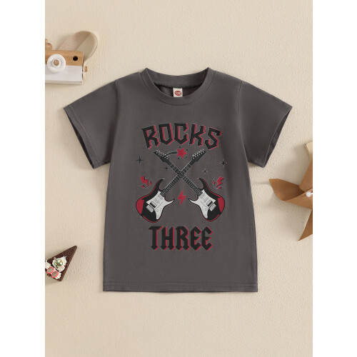 (2-3 Years, Dark Grey) Παιδικό μπλουζάκι κοντομάνικο και αγόρια 2